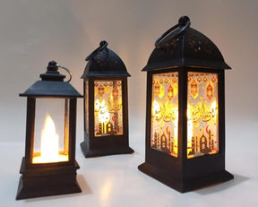 Ramadan LED Flame Light Decoration Lamp, Pack Of 3