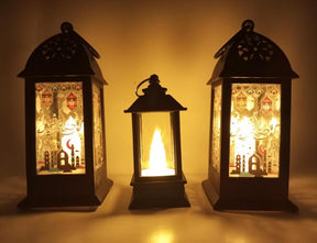 Ramadan LED Flame Light Decoration Lamp, Pack Of 3